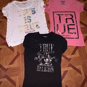 True religion xs shirt bundle of 3